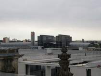 Der Berliner Hauptbahnhof mal von einer anderen Seite fotografiert, n�mlich von der gro�en Berliner Reichstag&acute;s Kuppel.
30.08.07

