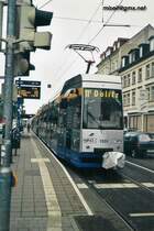 Leoliner Richtung Leipzig/D�litz in der Georg-Schumann-Str. Juni 2004