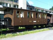 BOB - Nostalgie Personenwagen B 6  im Bahnhofsareal von Zweil�tschienen am 02.09.2007