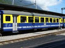 BOB - 2 Kl. Personenwagen B 253 im Bahnhof von Interlaken Ost am 02.09.2007