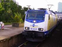 ME 146-07 steht mit dem Metronom nach Uelzen in Hamburg-Altona. 01.09.07