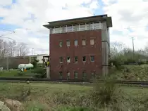Stellwerk im Bahnhof Hüttenrode am 24.April 2023.