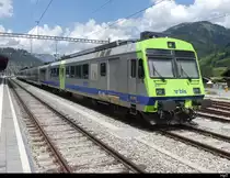 BLS - 566 237-4 Abgestellt im Bahnhofsareal in Zweisimmen am 27.05.2023