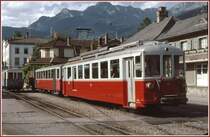 BDe 4/4 113 der AOMC in Aigle. (Archiv 06/77)