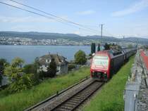 Re 450 017 als S6 nach Uetikon bei Meilen am 3.09.2007