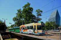 Basel 502 + 1505 + 1455, St.Jacobs Strasse, 24.07.2012.