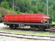 MOB - Dienstwagen X  54 Abgestellt im Bahnhof von Montbovon am 29.07.2007