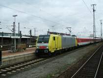 BR 189 932-7 alias ES 64 F4-032 mit AZ 13311 und UEx 43311 nach 
Rijeka,�ber D�sseldorf Hbf., K�ln Hbf., Neu Isenburg , Salzburg ,
Bischofshofen , Villach Ost ,Die Autotransportwagen werden in D�sseldorf und Neu Isenburg an diesen Zug angeh�ngt .(07.09.2007) 