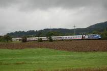 101 070-1 zog am 07.09.07 den IC 2064 von N�rnberg HBF nach Karlsruhe HBF, hier bei Aalen-Hofen aufgenommen.
