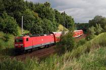 143 841 mit RB 33310 bei Bergen (R�gen) [29.07.2007]