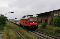 233 306 mit IC 143 in Casekow (29.07.2007)
