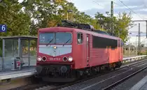BUDAMAR WEST GmbH, Saalburg-Ebersdorf mit der  155 078-9  (NVR:  91 80 6155 078-9 D-BDMW ) am frühen Abend des 03.08.23 Durchfahrt Bahnhof Magdeburg Hbf.
