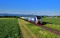 159 210 mit einem Kesselzug am 29.06.2023 bei Pankofen. 