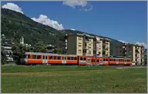 Bunte Bahnwelt im Tessin / Ticino: Bei Agno ist ein FLP Be 4/12  Manderindli  auf dem Weg von Lugano nach Ponte Tresa.

23. Juni 2021
