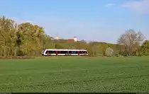 An der Burg Freckleben wurde auf einen unbekannten 1648 (Alstom Coradia LINT 41) nachgeschossen.

🧰 Abellio Rail Mitteldeutschland GmbH
🚝 RE 75724 (RE24) Halle(Saale)Hbf–Halberstadt
🕓 5.5.2023 | 9:25 Uhr