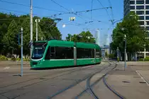 BVB Basel Siemens Combino Be6/8 Wagen 308 am 11.07.23 in Basel