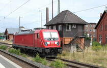 DB 187 136 am 01.07.2023 beim pausieren in Bebra.
