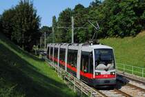 Ulf B1 710 im sogenannten Maurer Einschnitt auf der Fahrt nach Rodaun. (19.08.2023)