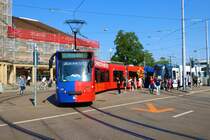 BVB Basel Siemens Combino Be6/8 Wagen 306 am 11.07.23 in Basel
