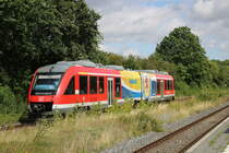 DB 648 767 als RB 14320 von Gittelde/Bad Grund (Harz) nach Braunschweig Hbf, am 04.08.2023 in Salzgitter-Ringelheim.