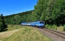 754 006 mit R 768 am 11.08.2023 bei Zelena Lhota.