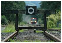 R 8570 von Wies nach Graz, am 10.9.2007 kurz vor der Einfahrt in den Bahnhof Preding.