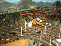 Blick auf dem Container-Bahnhof