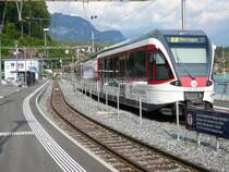 Regio nach Meiringen steht am 6.8.2007 in Brienz