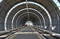 So sieht der Bf Trimmelkam aus, wenn man hineinf�hrt. Eine ganz au�ergew�hnliche Wirkung. Juli 2007