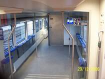 Innenraum eines modernen Steuerwagen der 3. Gattung. L�bbenau/Spreewald den 29.12.2006