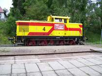 MEG 4 beim rangieren im Bahnhof Freyburg (Unstrut); 08.09.2007