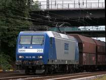 Mal etwas nicht  Verkehrsrotes . Diese 145er der RAG zieht einen voll beladenen Kohlezug. Das Foto stammt vom 13.09.2007