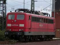 Diese 151er steht in Osterfeld vor der Ausbildungswerkstatt. Das Foto stammt vom 13.09.2007