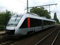 ABELLIO RB 46  Nokiabahn  von Gelsenkirchen nach Bochum Hbf.
beim Halt in Bochum Nokia.(12.09.2007)  