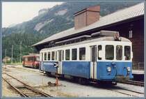 Be 4/4 9 ex RBS/VBW Be 4/4 74 in Innertkirchen. (Archiv 08/2000)