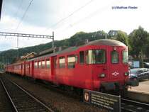 SZU- BDe Pendel in Langnau noch im Einsatz bis April 08. Die Foto entstand am 7. September