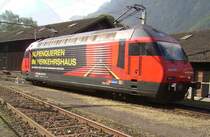 Die Re 460 080-5 bei den Gotthard Jubil�um in Erstfeld am 08.09.2007 