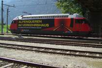 Die Re 460 080-5 bei den Gotthard Jubil�um in Erstfeld am 08.09.2007 