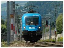 OEC 536  Jacques Lemans  von Villach nach Wien, aufgenommen kurz vor Bruck an der Mur. Bespannt war der Zug am 15.8.2007 mit 1016 023 im Kyotodesign. Da die Fotostelle etwas suboptimal war, habe ich mich f�r diese Teleaufnahme an dieser Stelle entschieden.
