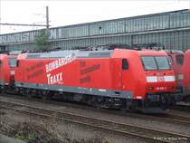 185 002-3 abgestellt in Wanne-Eickel Hbf. 17.9.07