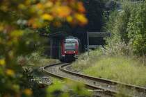 Herbststimmung im  Dschungelbahnhof  L�denscheid (Sept.2007)