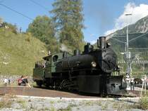 Hier wird am 16.09.2007 in Filisur
die G 4/5 108 in Filisur gedreht.