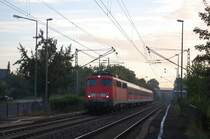 110 503-0 f�hrt am Morgen des 17.09.07 mit einer RegionalBahn aus Donauw�rth nach Aalen in den Haltepunkt Hofen(b Aalen) ein. Der n�chste Halt des Zuges ist Wasseralfingen.