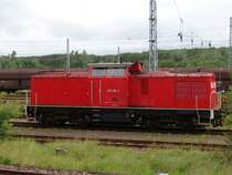 Die Br298 abgestellt im Bahnhof Rostock-Seehafen (15.07.04)