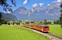 Zillertalbahn Vt4 + Vt6, Schlitters, D145, 23.08.2024.
