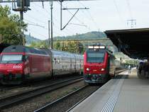 Rechts ist das Motiv.Das einzige Exemplar der SBB,Dieseltriebwagen f�r die verschiedenen Messungen dient.Das Fahrzeug ist eine Augenweide,besonders die Scheinwerfer geben diesem Fahrzeug ein Intressantes und einmaliges Aussehen. 