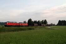 232 457 und 232 352 mit dem Arlbergumleiter CFN 45190 bei Sellth�ren (13.08.2007)