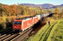 RC 185 584 + 185 582, Hornussen, 28.10.2024.
