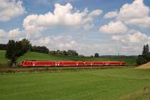 612'er P�rchen mit RE 32748 in G�rwangs (13.08.2007)