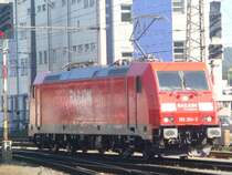 Die BR 185 304 hat am Morgen des 23.09.2007 soeben einen G�terzug nach Salburg Hbf gebracht und f�hrt weg.